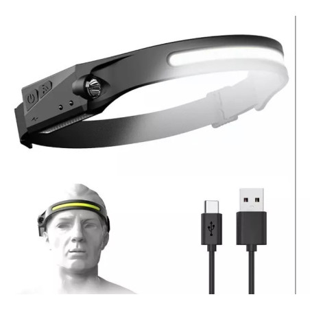 Linterna de frente recargable