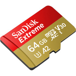 Tarjeta de memoria SanDisk Extreme con adaptador SD 64GB